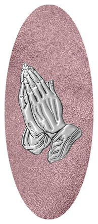 Silver Praying Hands Shimmer Orchid